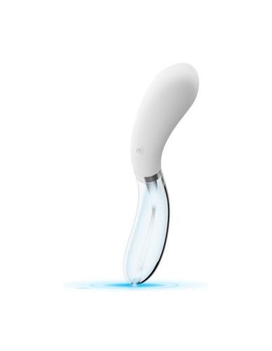 Orion Glass Vibrator 2 - Уникальный стеклянный вибратор, 8.5х3.4 см (белый) - sex-shop.ua